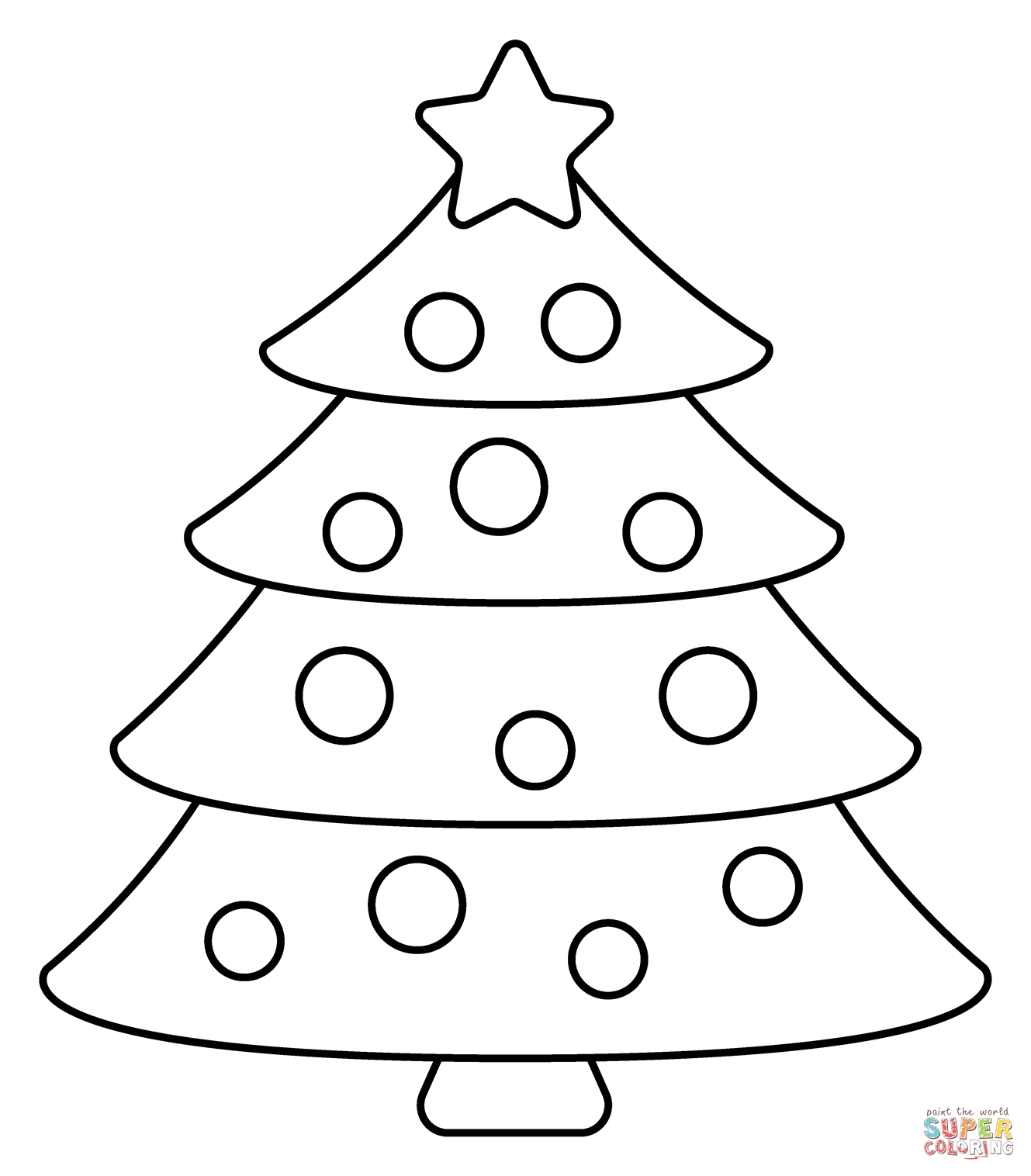 dibujos de pinos de navidad para colorear