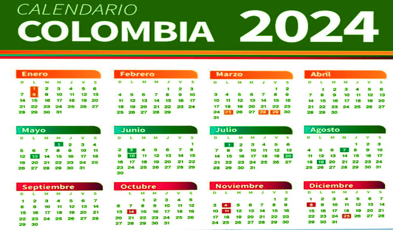 Almanaque 2024 Colombia