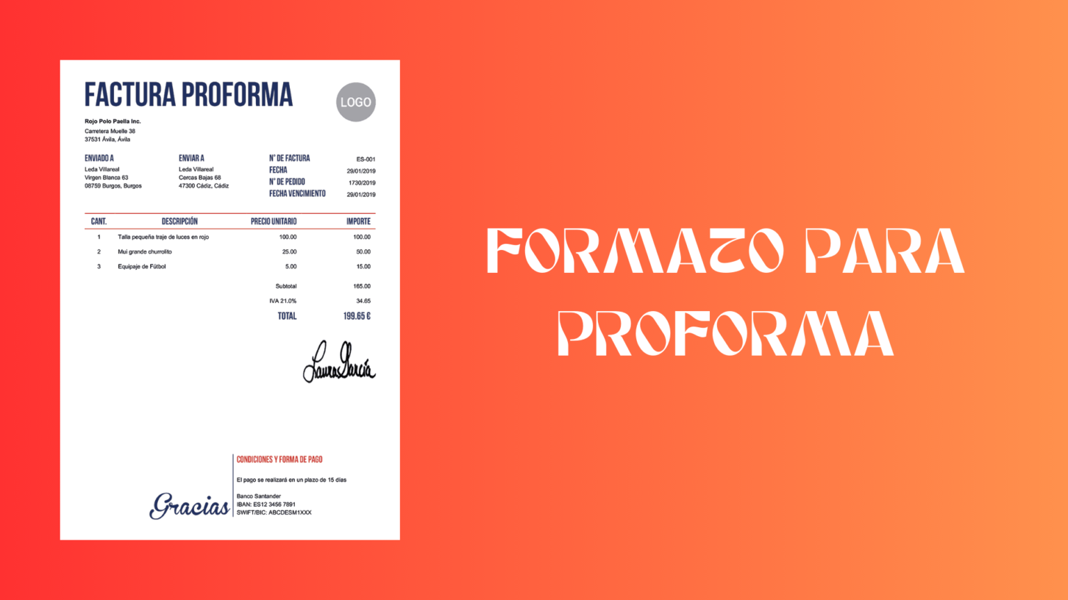 Modelo De Proforma De Servicios De Transporte formatopara.com