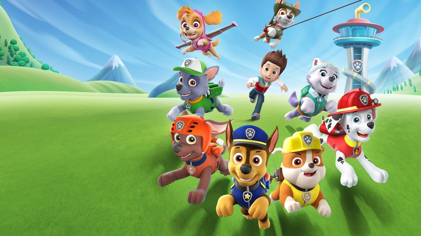 Etiquetas escolares de PAW PATROL