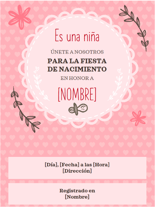 Plantillas de invitación gratuitas y descargables